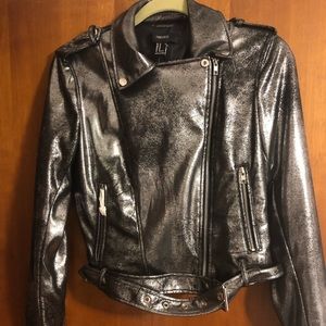 Metallic motorcycle jacket
